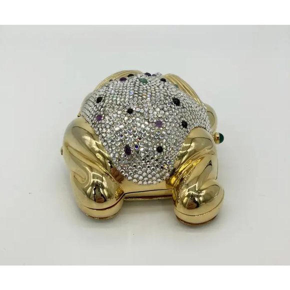 Judith Leiber Swarovski Crystal Frog Minaudiere - Picture 3 of 14